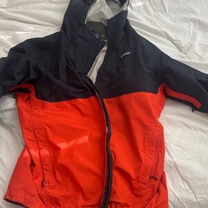 Patagonia Red and Blue Raincoat